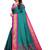 Green woven silk saree with blouse