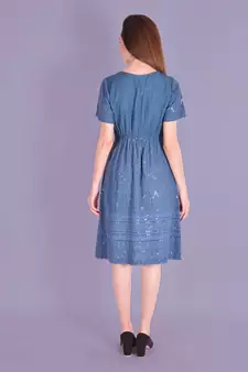MATINE Women Embroidered Short Dress