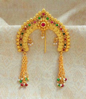 LALSO Traditional Hair Amboda Veni Hair Jewelry Hair Accessories  - LVNI04_KG 1