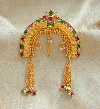 LALSO Traditional Hair Amboda Veni Hair Jewelry Hair Accessories  - LVNI02_KG 1