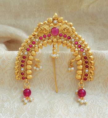 LALSO Traditional Hair Jewellery Amboda Veni Hair Accessories  - LVNI13_KP 1