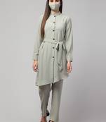 Sea Green Kashibo Tunic With A Matching Trouser Co-ord Set