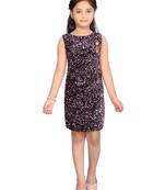 Pink woven blended cotton kids-frocks