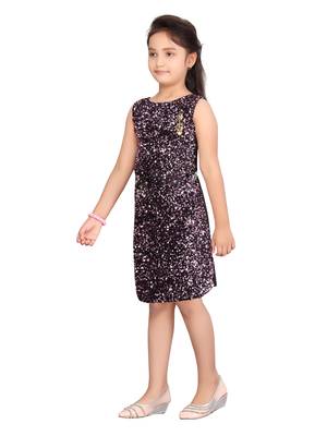 Pink woven blended cotton kids-frocks 3