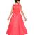 Red plain polyester kids-girl-gowns