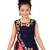 Red plain polyester kids-girl-gowns
