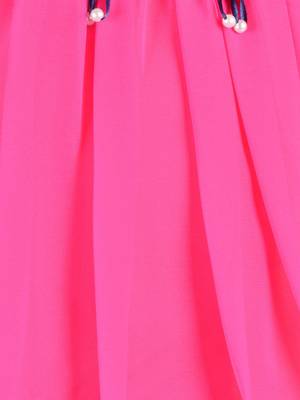 Pink plain chiffon girls-top-bottom 4