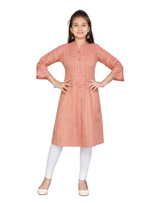 Red plain pure cotton kids-tops 1