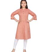 Red plain pure cotton kids-tops