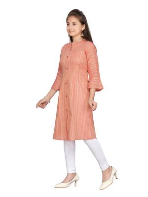 Red plain pure cotton kids-tops 3
