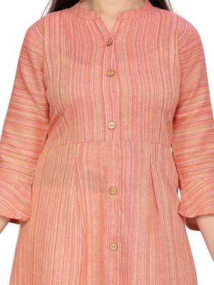 Red plain pure cotton kids-tops 5