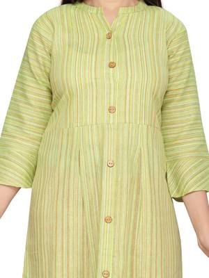 Green plain pure cotton kids-tops 5