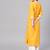 Varanga Women Yellow & White Yoke Design Khari Print Straight Kurta