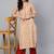 Varanga Women White & Beige Printed Straight Kurta