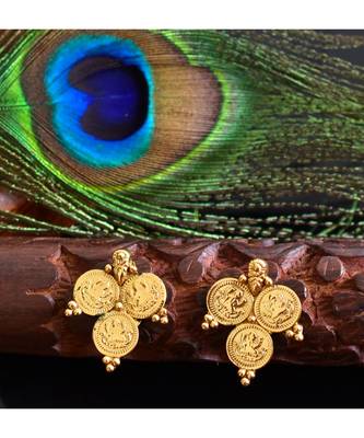 Beautiful Antique Lakshmi Coin Necklace Set dj03492 3