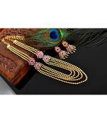 Beautiful Multilayer Ruby blue Muggappu Set  dj03495