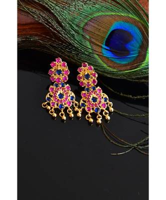 Beautiful Multilayer Ruby blue Muggappu Set  dj03495 3