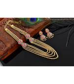 Beautiful Multilayer Ruby emerald Muggappu Set  dj03496