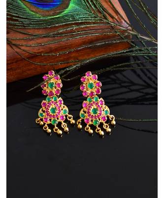 Beautiful Multilayer Ruby emerald Muggappu Set  dj03496 3