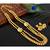 Splendid Gold Tone Multilayer Kemp green Necklace Set dj03517