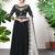 Black embroidered faux georgette salwar