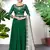 Green embroidered faux georgette salwar