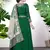 Green embroidered faux georgette salwar
