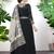 Black embroidered faux georgette salwar
