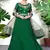 Green embroidered faux georgette salwar