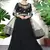 Black embroidered faux georgette salwar