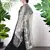 Black embroidered faux georgette salwar