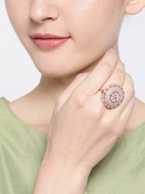 Platinum cubic zirconia rings 1