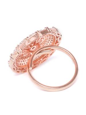 Platinum cubic zirconia rings 3