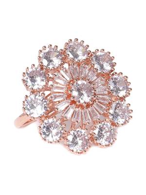 Platinum cubic zirconia rings 2
