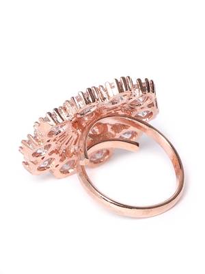 Platinum cubic zirconia rings 3