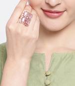 Platinum cubic zirconia rings