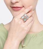 Platinum cubic zirconia rings