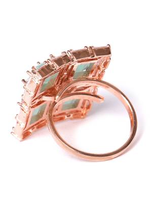 Platinum cubic zirconia rings 2