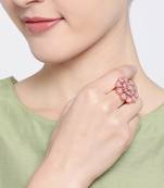 Platinum cubic zirconia rings