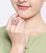 Platinum cubic zirconia rings