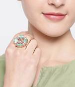 Platinum cubic zirconia rings