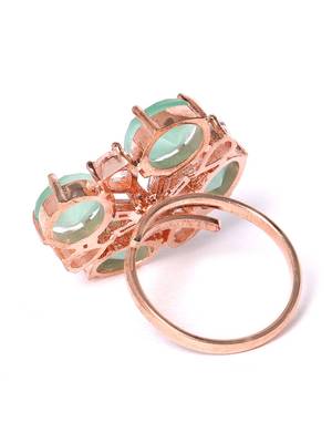 Platinum cubic zirconia rings 3