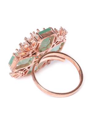 Platinum cubic zirconia rings 3