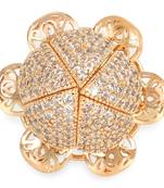 Platinum cubic zirconia rings