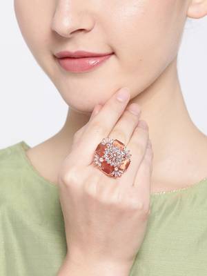 Platinum cubic zirconia rings 1