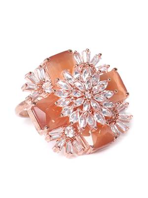 Platinum cubic zirconia rings 2