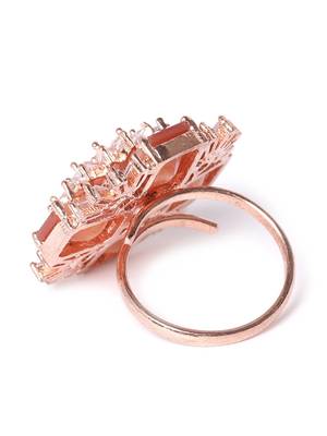 Platinum cubic zirconia rings 3