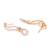Gold cubic zirconia pendants