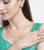 Gold cubic zirconia pendants