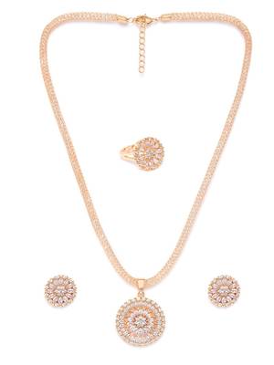 Gold cubic zirconia pendants 2